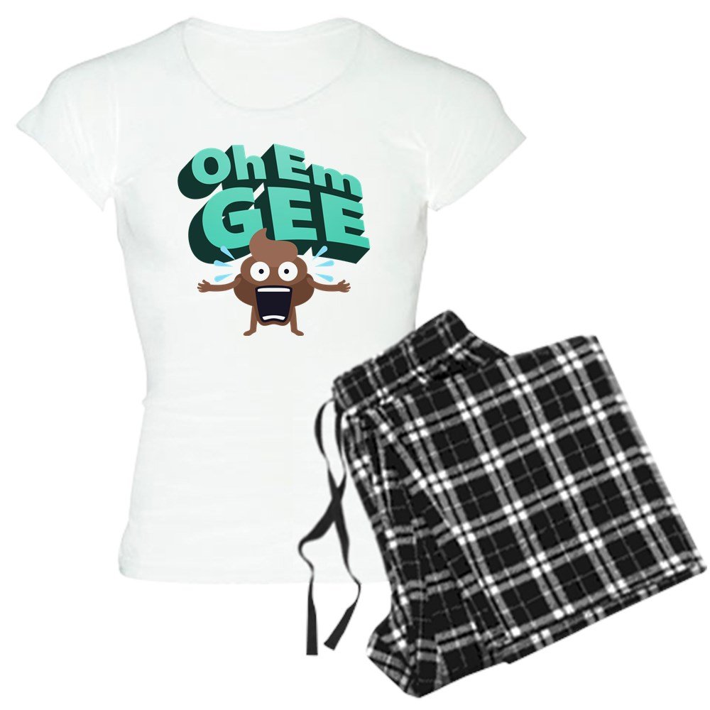 CafePress Emoji Poop Oh Em Gee Women's Light Women's PJs