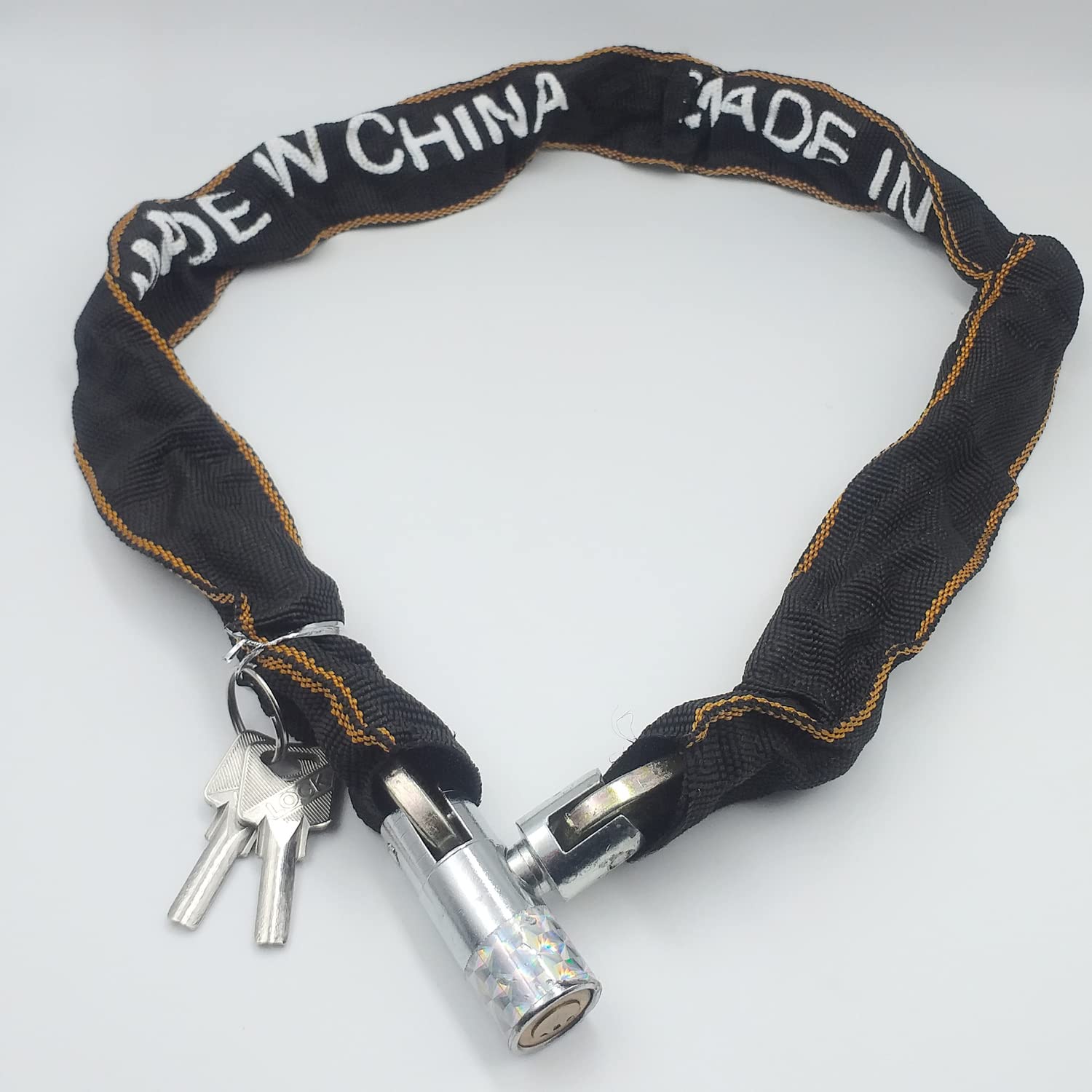 Qiisx Motorcycle & Bicycle Chain Lock,Safety Chain Lock,Heavy Duty Motorcycle Lock, Chain Lock Heavy Duty Lock with 2 Keys (B09L6C8X7Q) Amazon Price History, Amazon Price Tracker