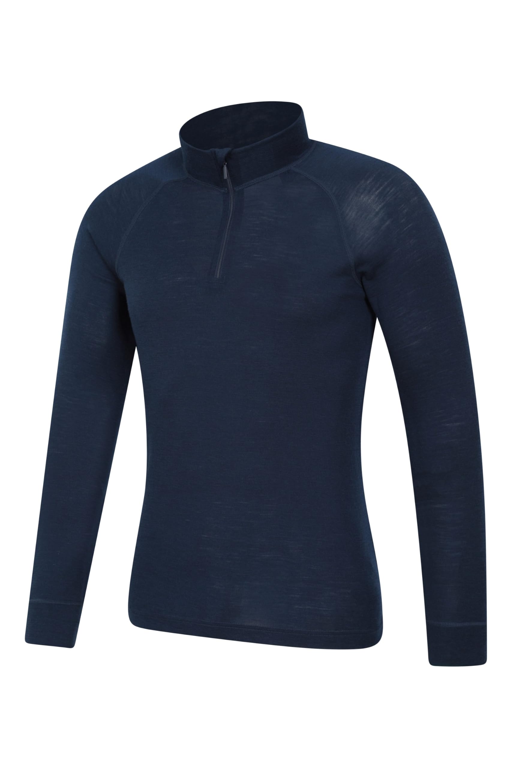 Mountain Warehouse Merino Mens Long Sleeved Thermal Baselayer Top - Lightweight, Breathable & Quick Wicking Jumper with Half Zip - for Walking & Hiking