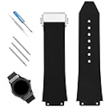 Compatible for 19mm× 25mm× 22mm Hublot Big Bang Rubber Watch Band With Stainless Steel Buckle Replacement for men Silicone Wirstband Strap women Bracelet