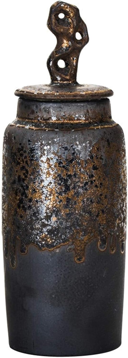 シュガーボウル 粗い陶器 ハンドメイド コーヒー ティーキャディ 収納ポット セラミックポット サイズ 2サイズ コーヒーバー用シュ