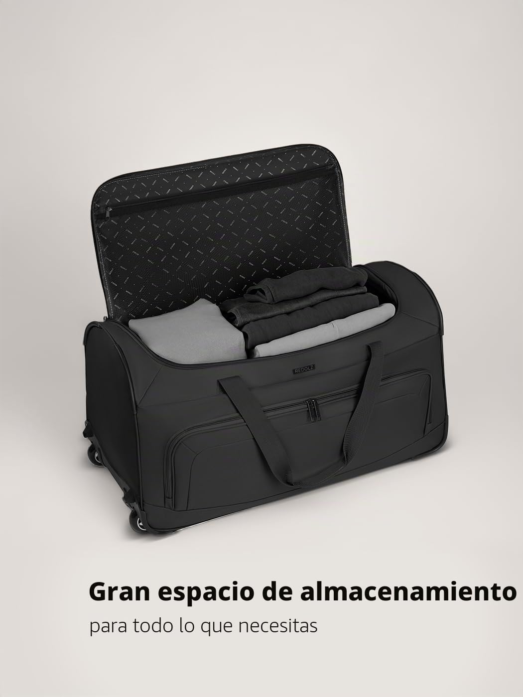 REDOLZ Duffle Essentials Wheeled Duffle L Black