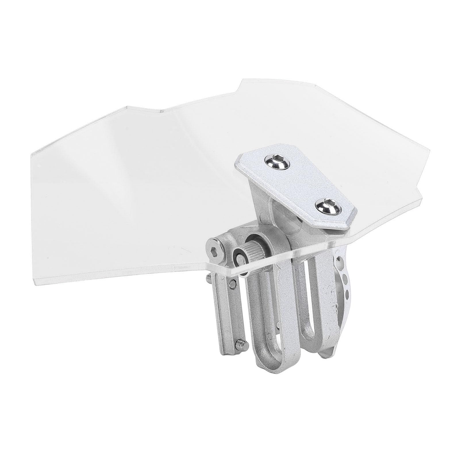 Motorcycle Windshield, Adjustable Clip On Windscreen Wind Deflector Extension Accessories, Tawny - View #10