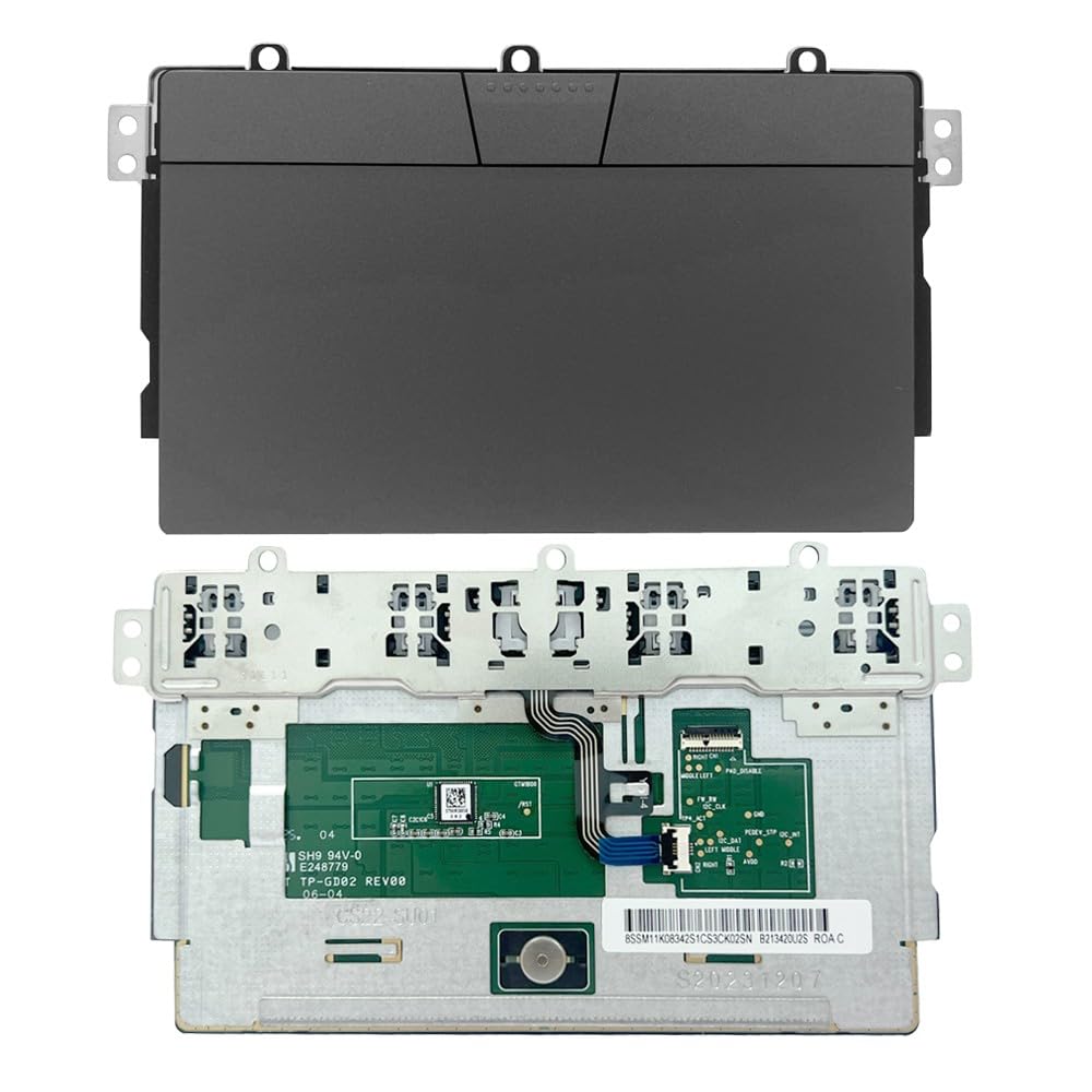 ZAHARA Touchpad Trackpad Clickpad para Lenovo ThinkPad L13 Gen 3/L13 Yoga Gen 3/L13 Gen 4/L13 Yoga Gen 4/L13 Gen 5/L13 2-in-1 Gen 5/L14 Gen 3/L14 Gen 4/L15 Gen3/L15 Gen4/X1 Carbon 12th Gen(Gris)