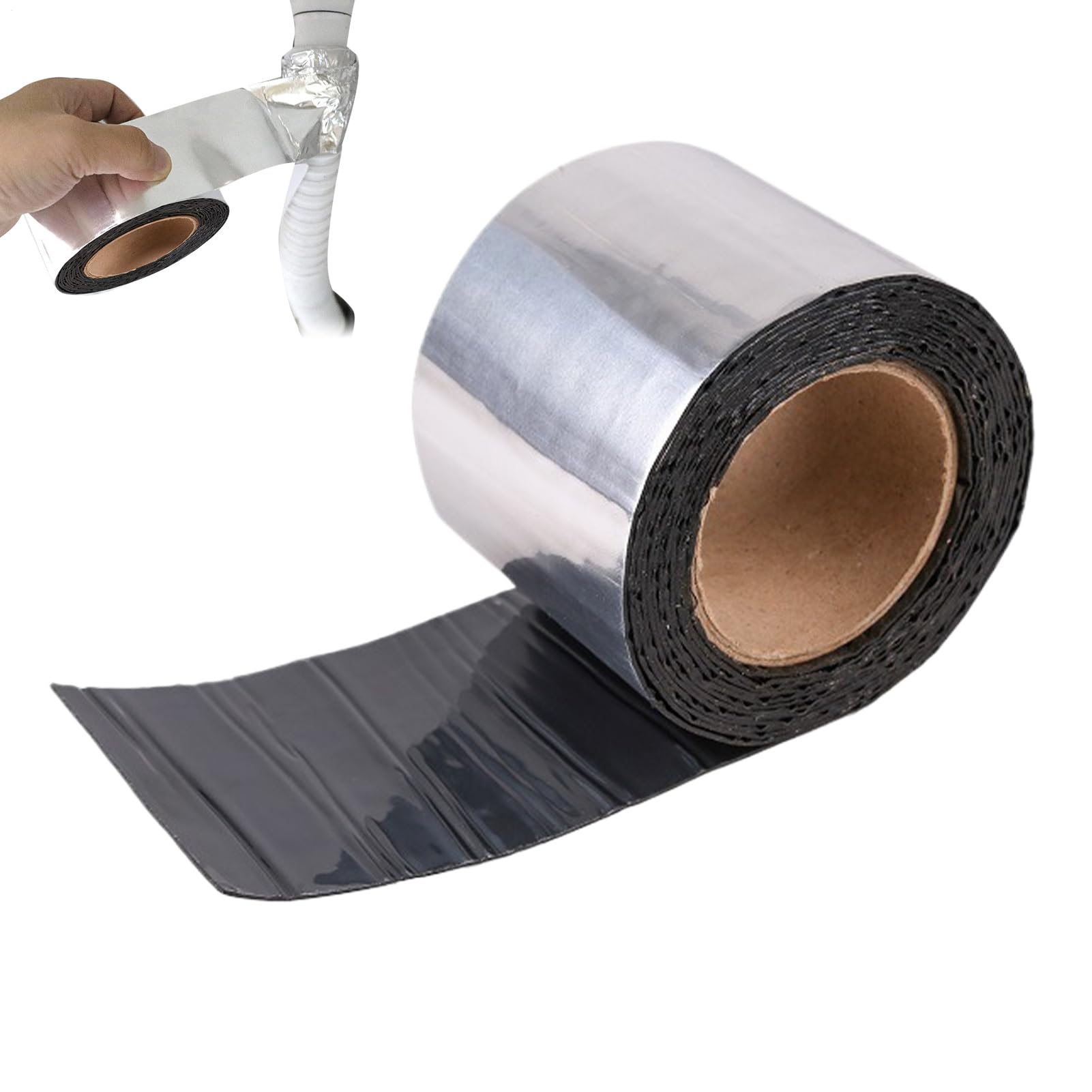 Sellador de asfalto Cinta autoadhesiva reparadora | Reparador de Grietas para Hormigón para Juntas de Tuberías, Cubierta, Techo, Ventana, , , Toldo, Vidrio