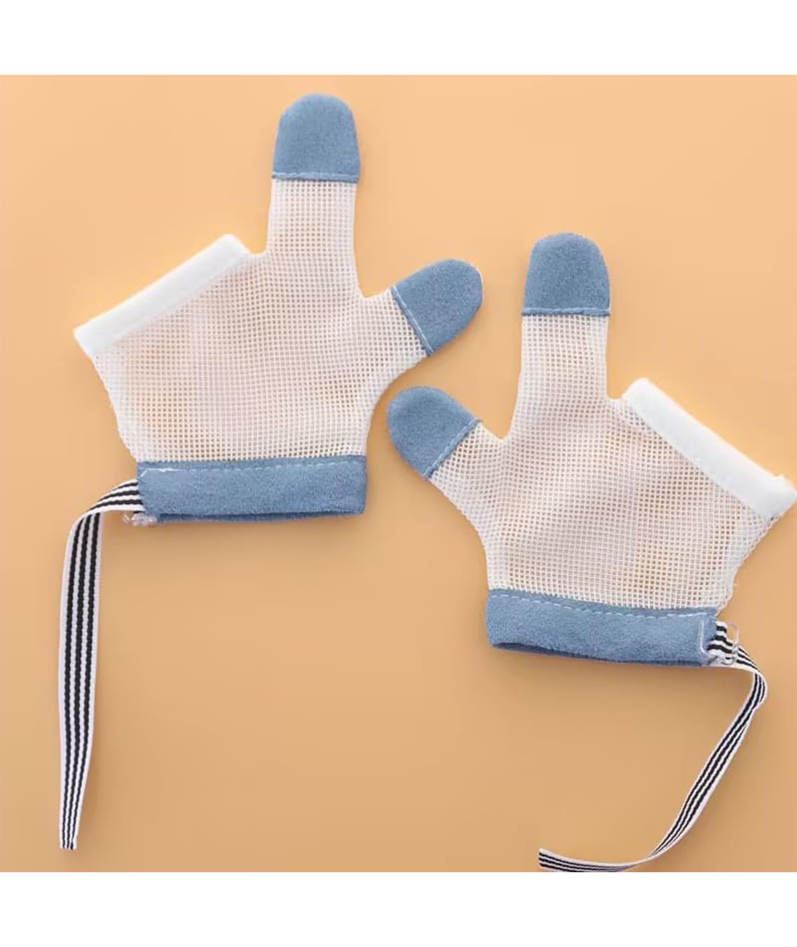 2 Pcs Thumb Sucking Stopper, Anti Baby Thumb Sucking Gloves for Infants and Toddlers Aged 6 2Months to 3 Years, Breathable Finger Protector to Stop Thumb Sucking Habit, Suitable for 18-30 Lbs Kids