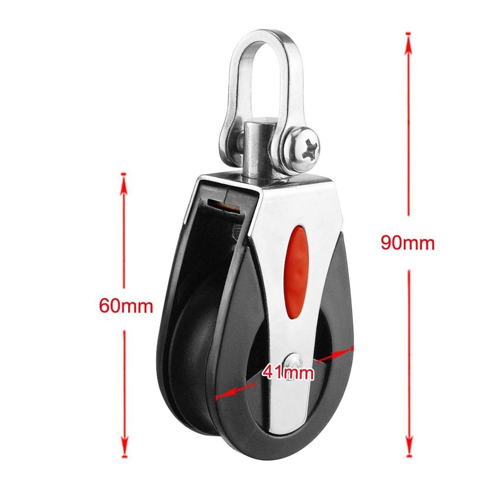 Polea de Cable con Cojinete Suave y Silencioso, Accesorio Multiusos para Tendedero, Rueda Giratoria