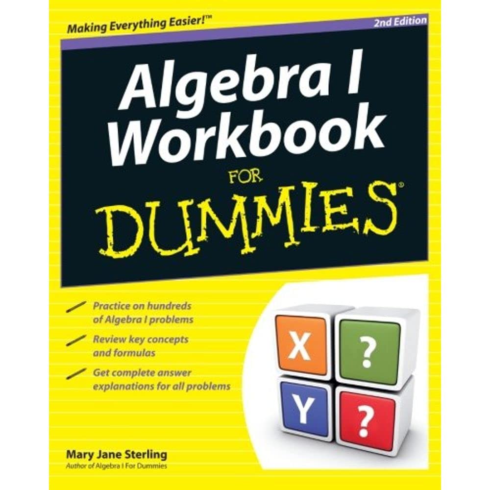 Algebra I Workbook For Dummies