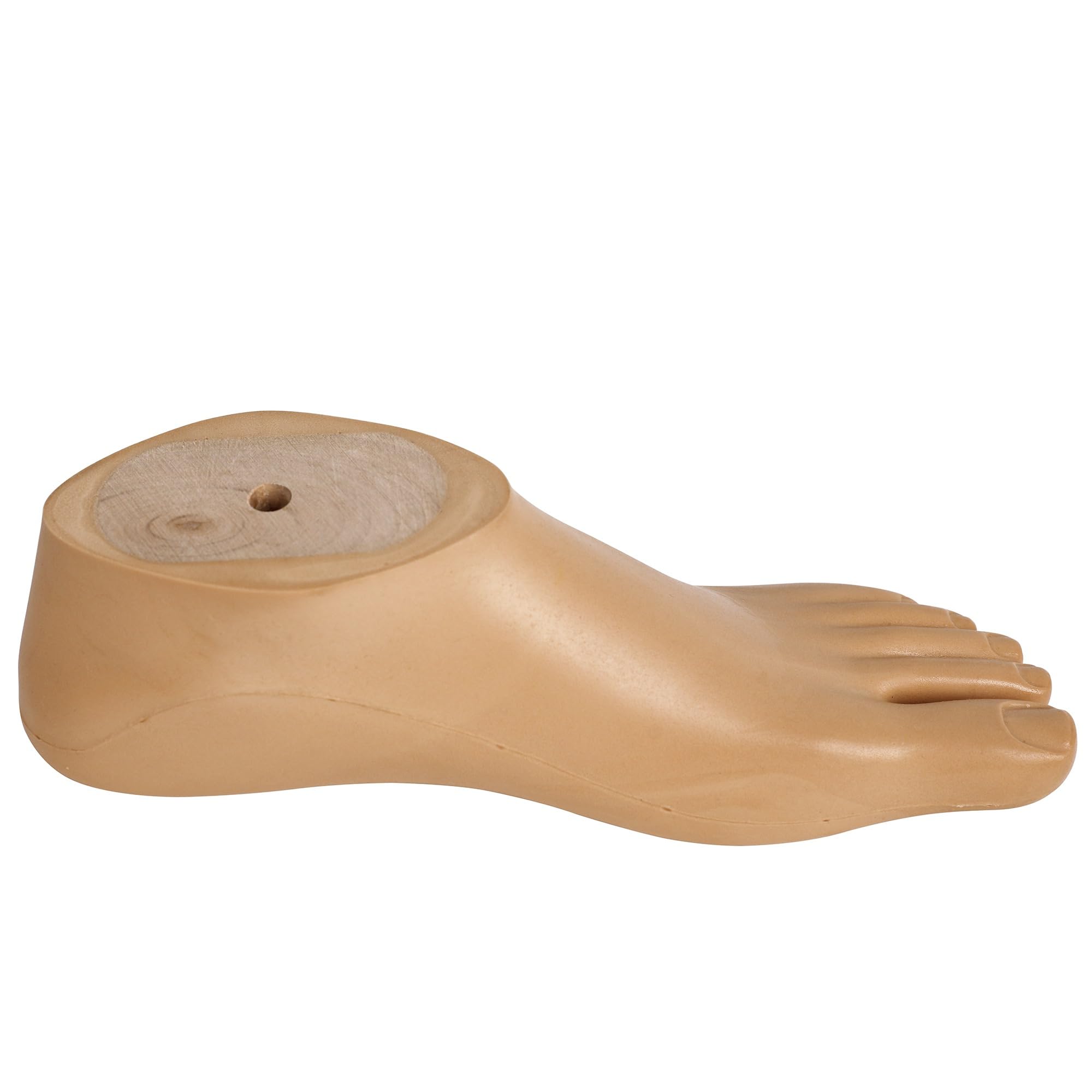 Pie protésico SACH con dedo dividido - Color beige, tallas 20-30 cm, rosca M10 (Pie izquierdo,Beige,28CM)