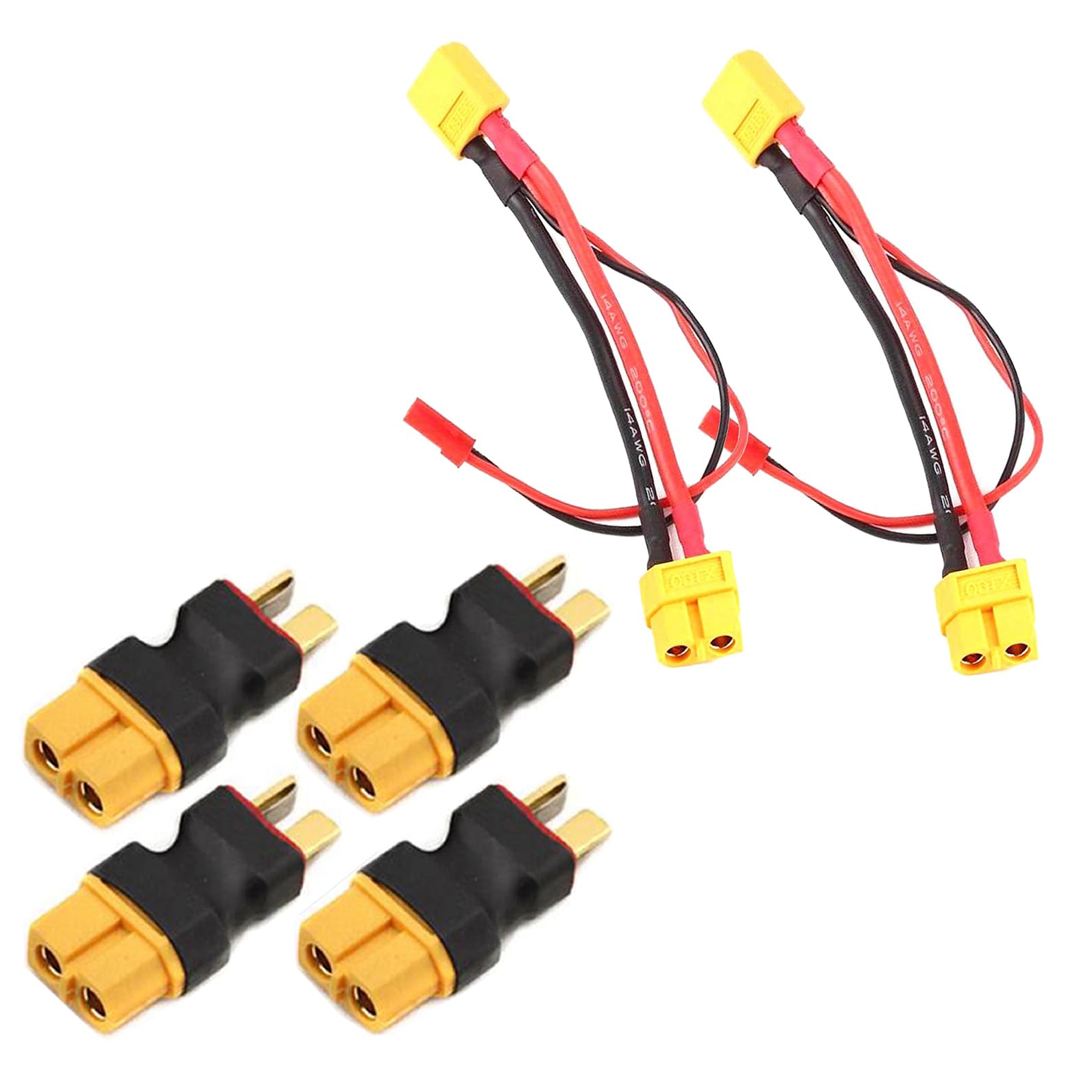 Conversion Port XT60 Plaqué Or 5pcs Xt60 Mâle - Connecteurs De Balles, Fiches T Pour Batterie RC Conversion Port XT60 Plaqué Or 5pcs Xt60 Mâle - Connecteurs De Balles, Fiches T Pour Batterie RC