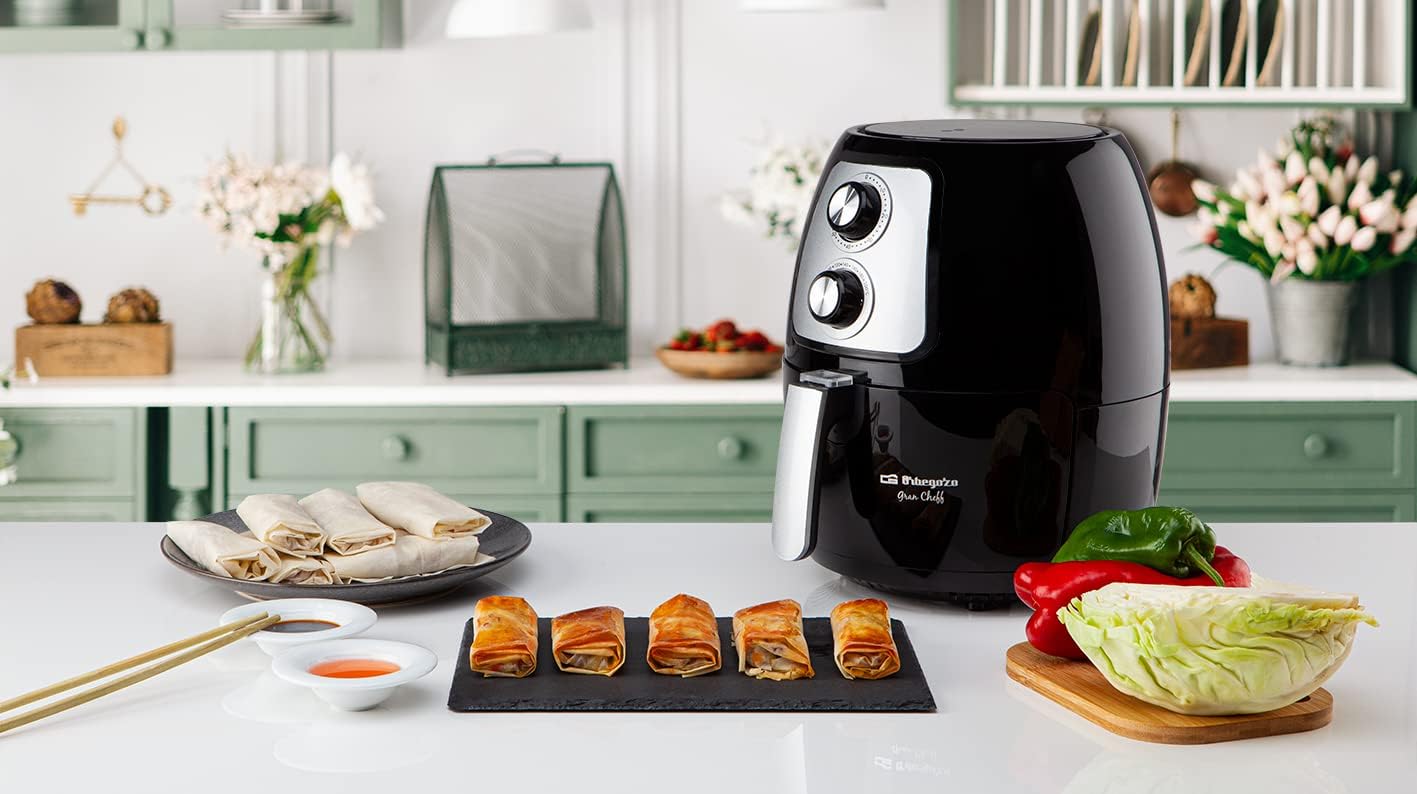 Orbegozo FDR 60 - Friggitrice senza olio, termostato regolabile, timer, vaschetta estraibile 4 l, BPA e PFOA, 1500 W Orbegozo FDR 60 - Friggitrice senza olio, termostato regolabile, timer, vaschetta estraibile 4 l, BPA e PFOA, 1500 W