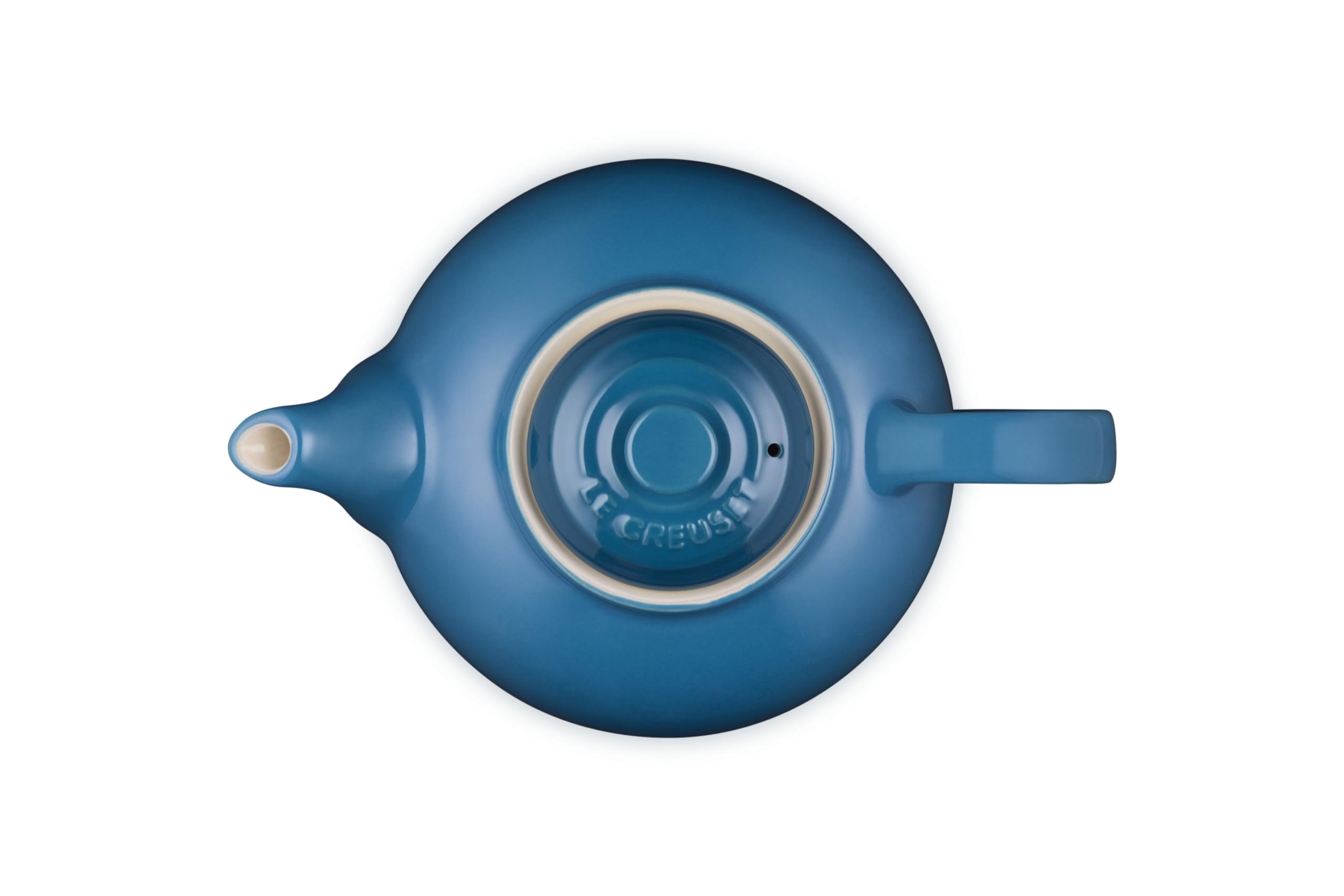 Geëmailleerde kookpot met deksel van het merk Le Creuset