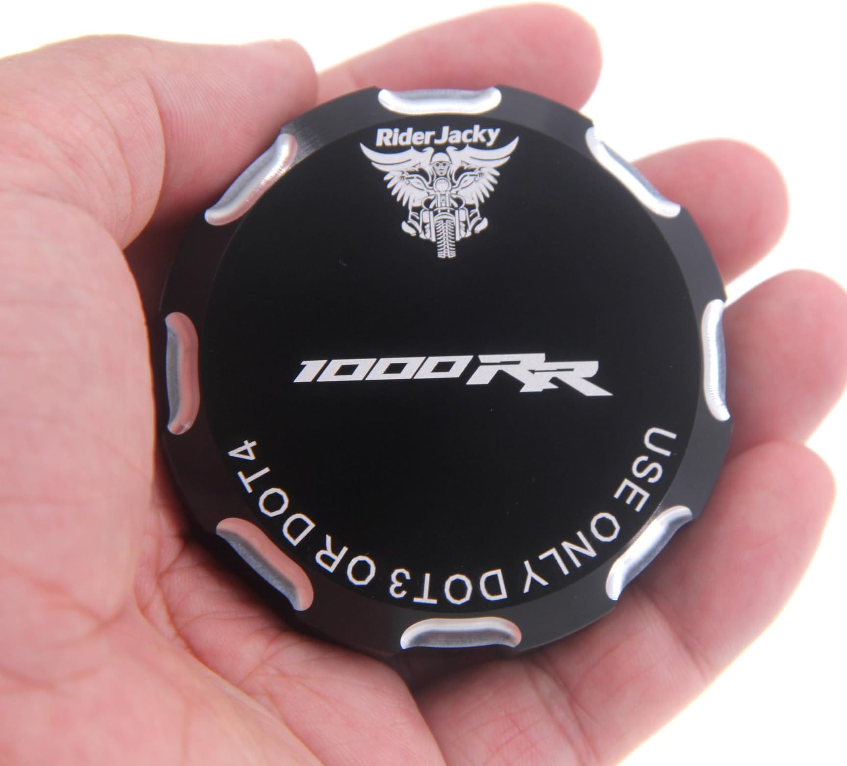 Motorcycle Front Brake Master Cylinder Fluid Reservoir Cover Cap Compatible With Honda CBR1000RR CBR 1000RR 1000 RR From 2004-to 2024 2015 2016 2017 2018 2019 2020 2021 2022 2023 (Black)
