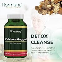Vista 9 de Kaishore Guggul, Harmony Nutraceuticals, Ayurveda Tradicional 120 Cápsulas Vegetarianas