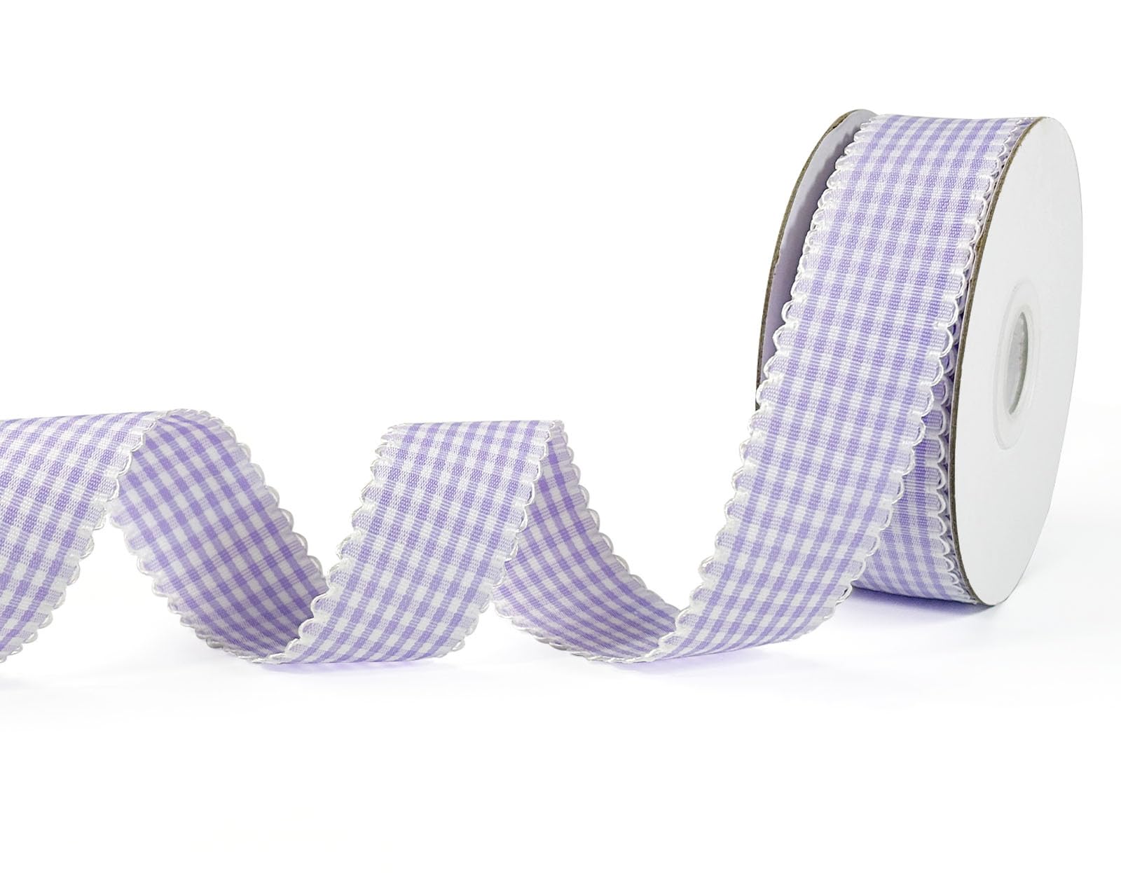 Photo 1 of PQZKLDP Purple Gingham Craft Ribbon 1" x 15Yds