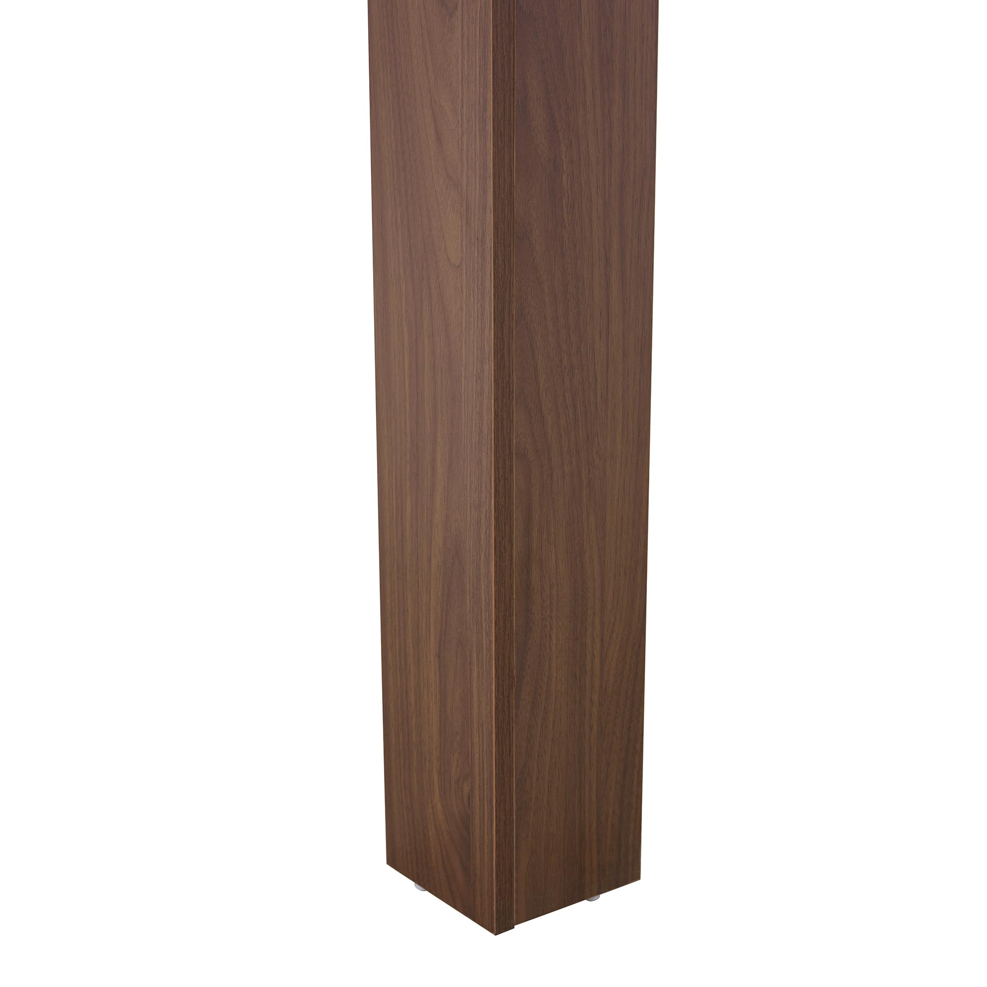 HAINEW HD26040704 Table à manger, cuisine, avec plateau extensible, rectangulaire, en bois, pour 4 à 8 personnes, 220 x 88,5 x 77 cm, couleur noyer