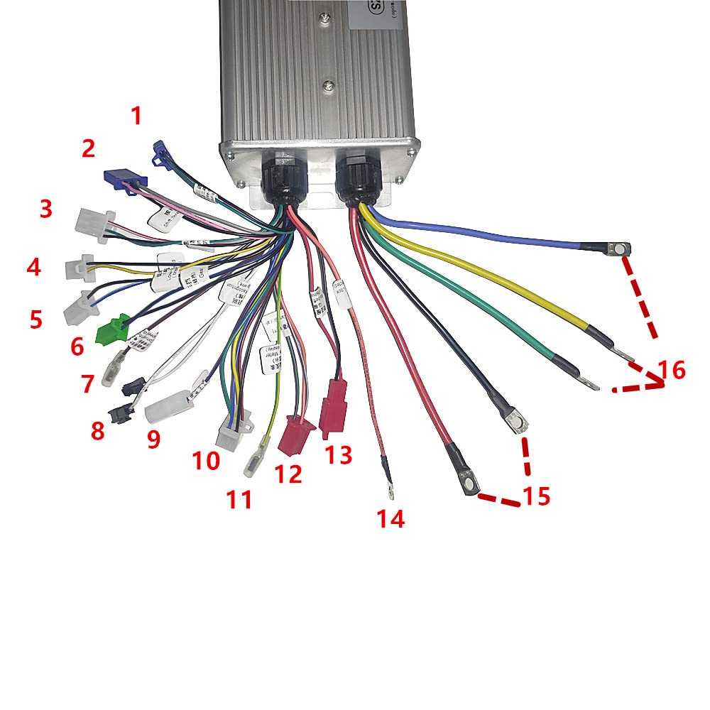 Centralina Monopattino Elettrico 4. 8V 60V 72V 84V 2000W Brushless Motor Controller Box 45A for bici elettrica