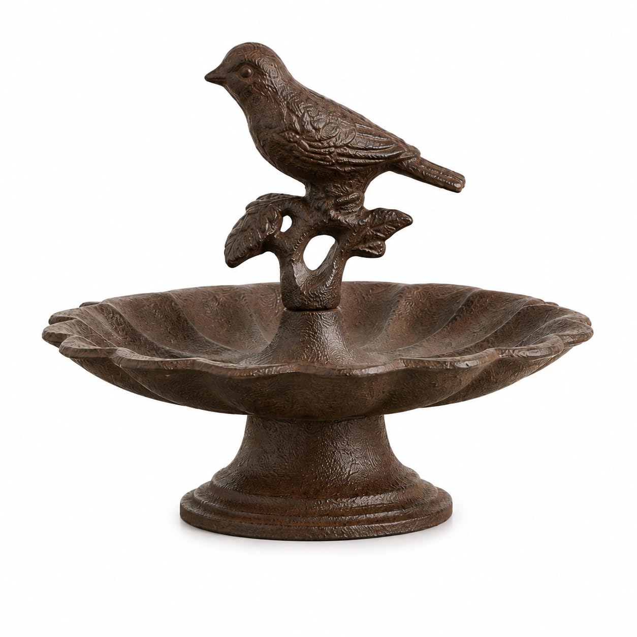 Comfy Hour Cast Iron Mini Pedestal Bird Bath