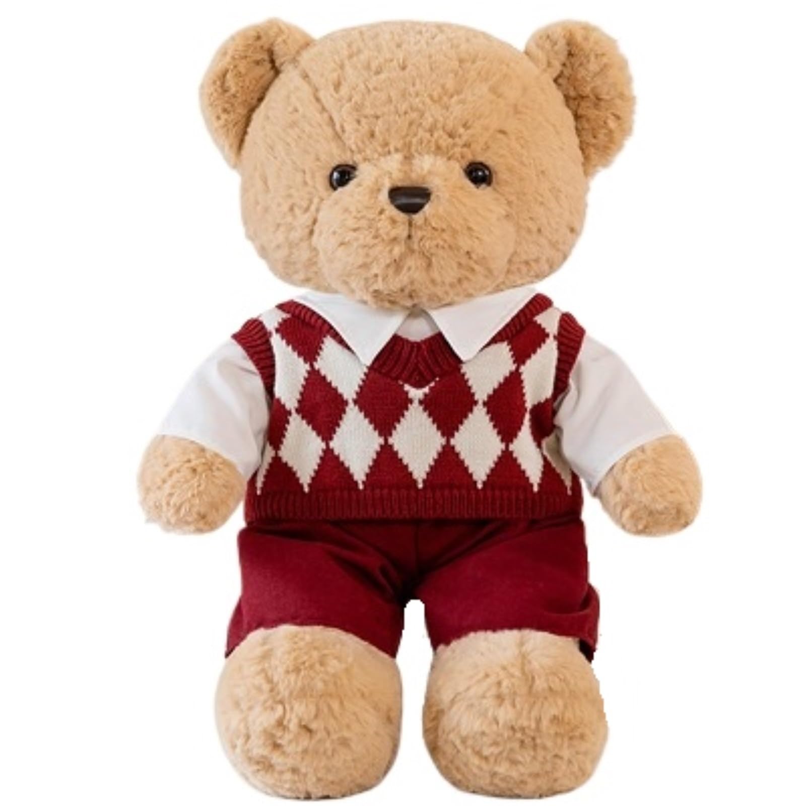 Orsetto Peluche, Simpatici Orsacchiotti Bambole Morbide Regalo Compleanno for Adulti San Valentino(Brown B,55cm/21.7in)