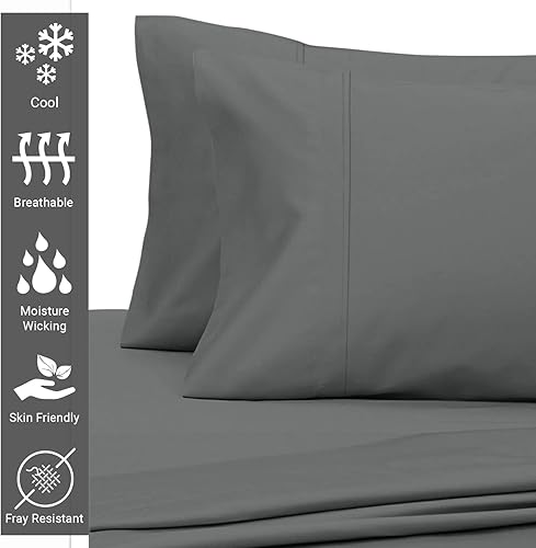 Miniatura 2 de Pizuna - Fundas de almohada de algodón puro y satén liso de 400 hilos