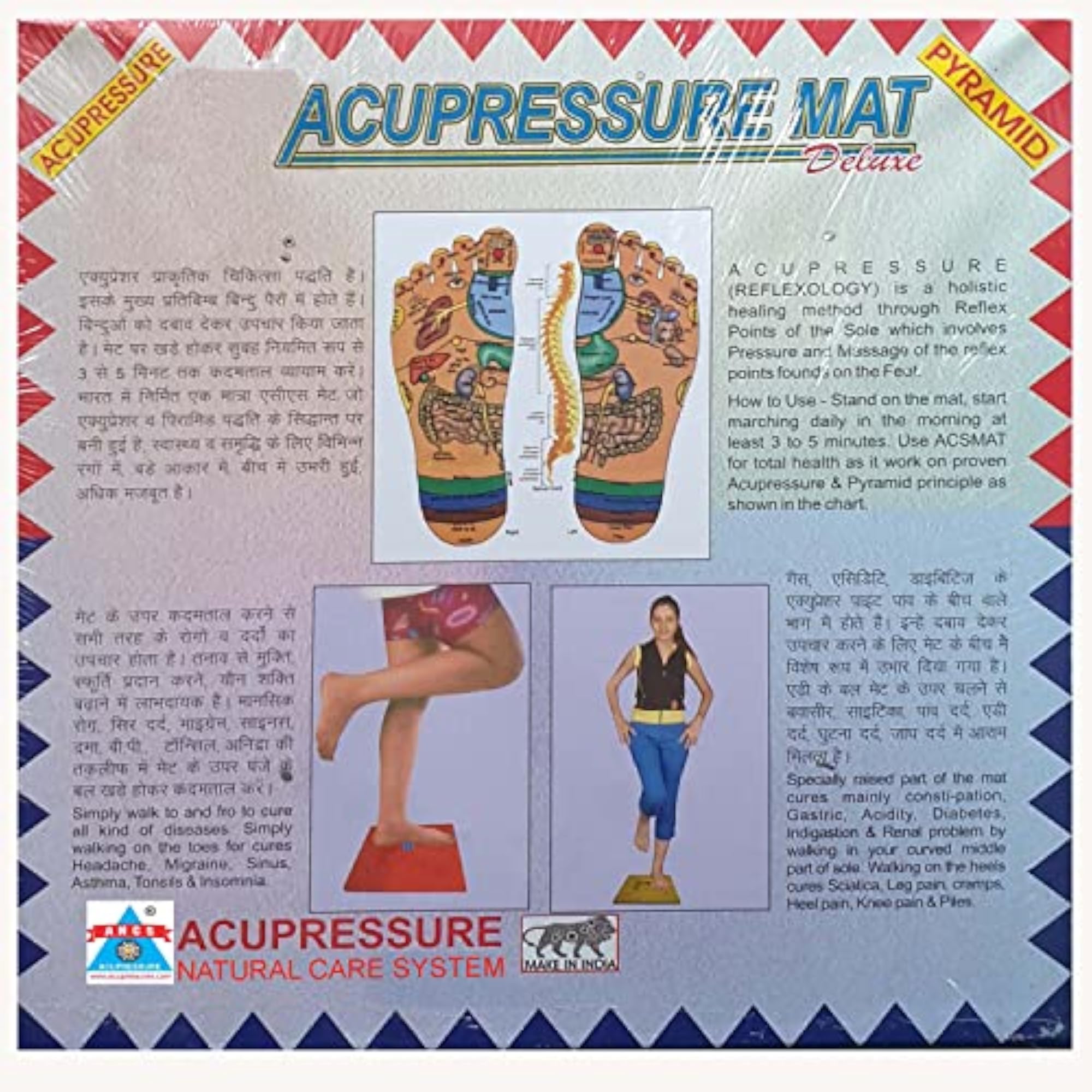 ANCS Acupressure Mat for Foot Pain Relief