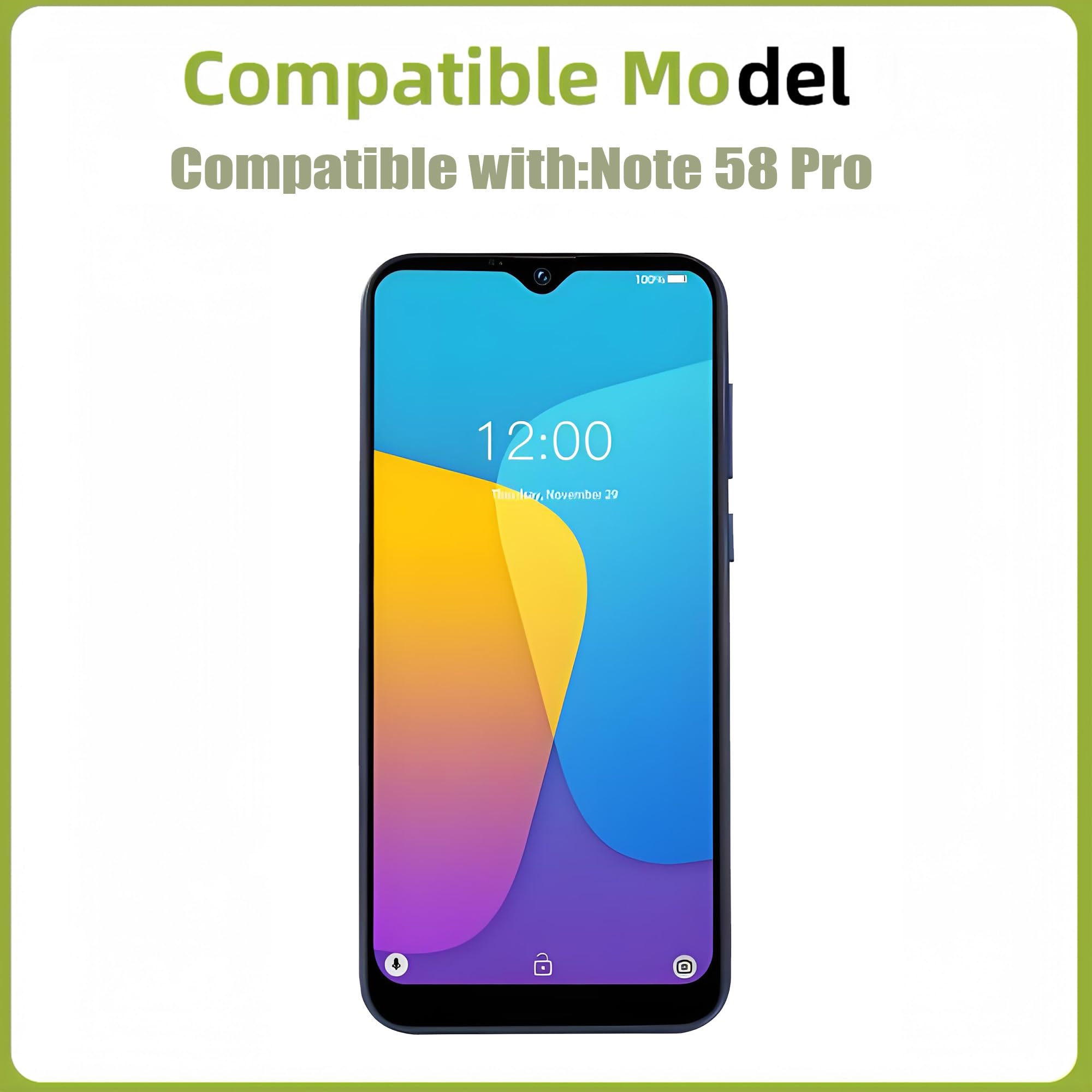 Wyświetlacz LCD do Doogee Note 58 Pro [z odciskami palców] [6,75 cala] Black LCD Display Touch Screen Digitizer z zestawem narzędzi