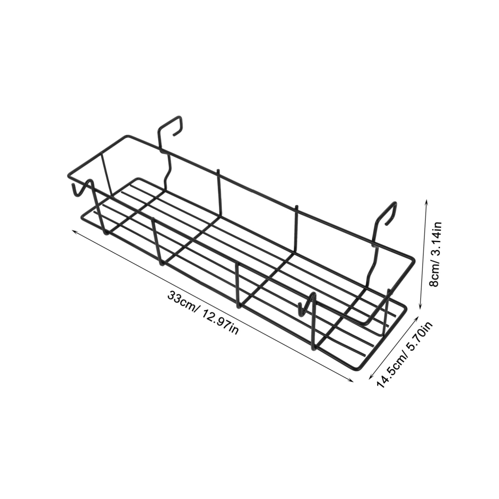 STOBAZA Outdoor Cooking Essential Stainless Steel Seasoning Basket Hanging Rack Barbecue Grill Accessory