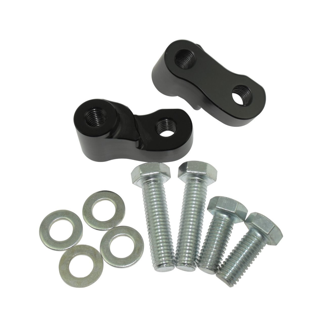 Kit d'abaissement arrière réglable CNC 2,5 cm pour Harley Sportster XL 883 1200 2005-17, noir