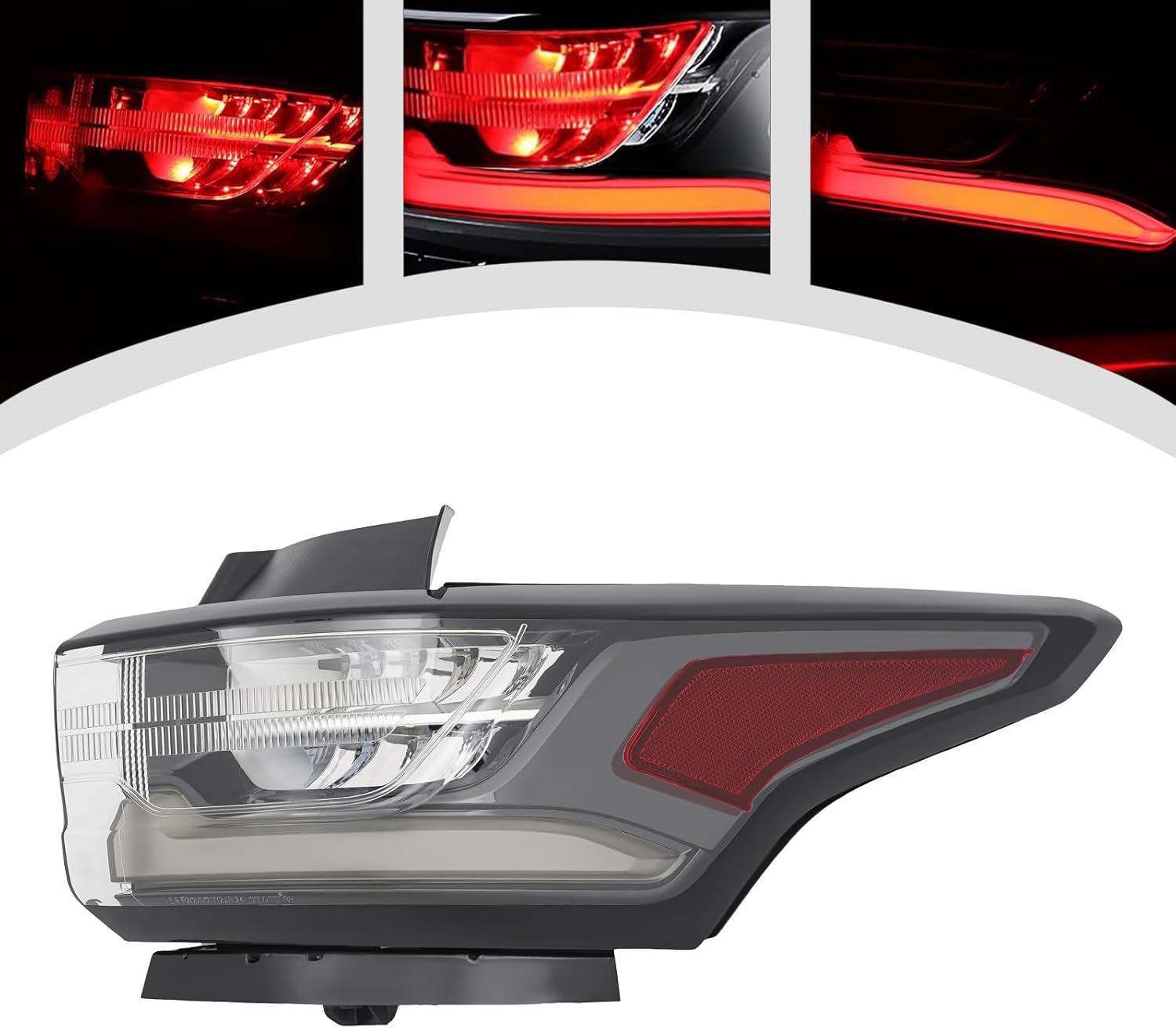 LYNICESHOP LED Tail Light Assembly Pair for 2018-2021 Chevrolet Traverse, Right Rear Outer Lights with Bulbs, Compatible with OEM 84618035 GM2805131 (Right Passenger Side)