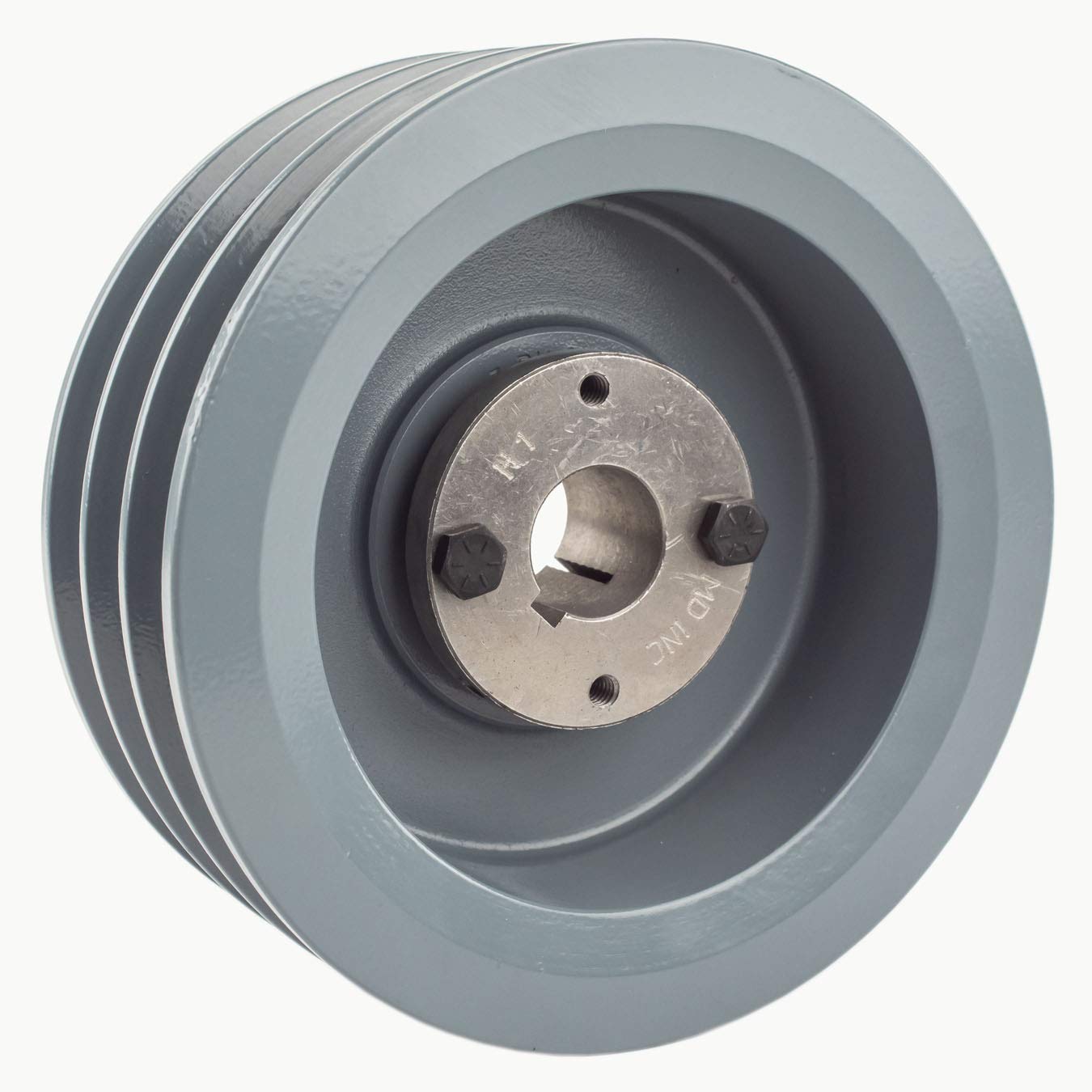 Cast Iron 6.5" Triple Groove Pulley for 3 Belt B Section 5L with 1" Sheave Bushing 3BK67H