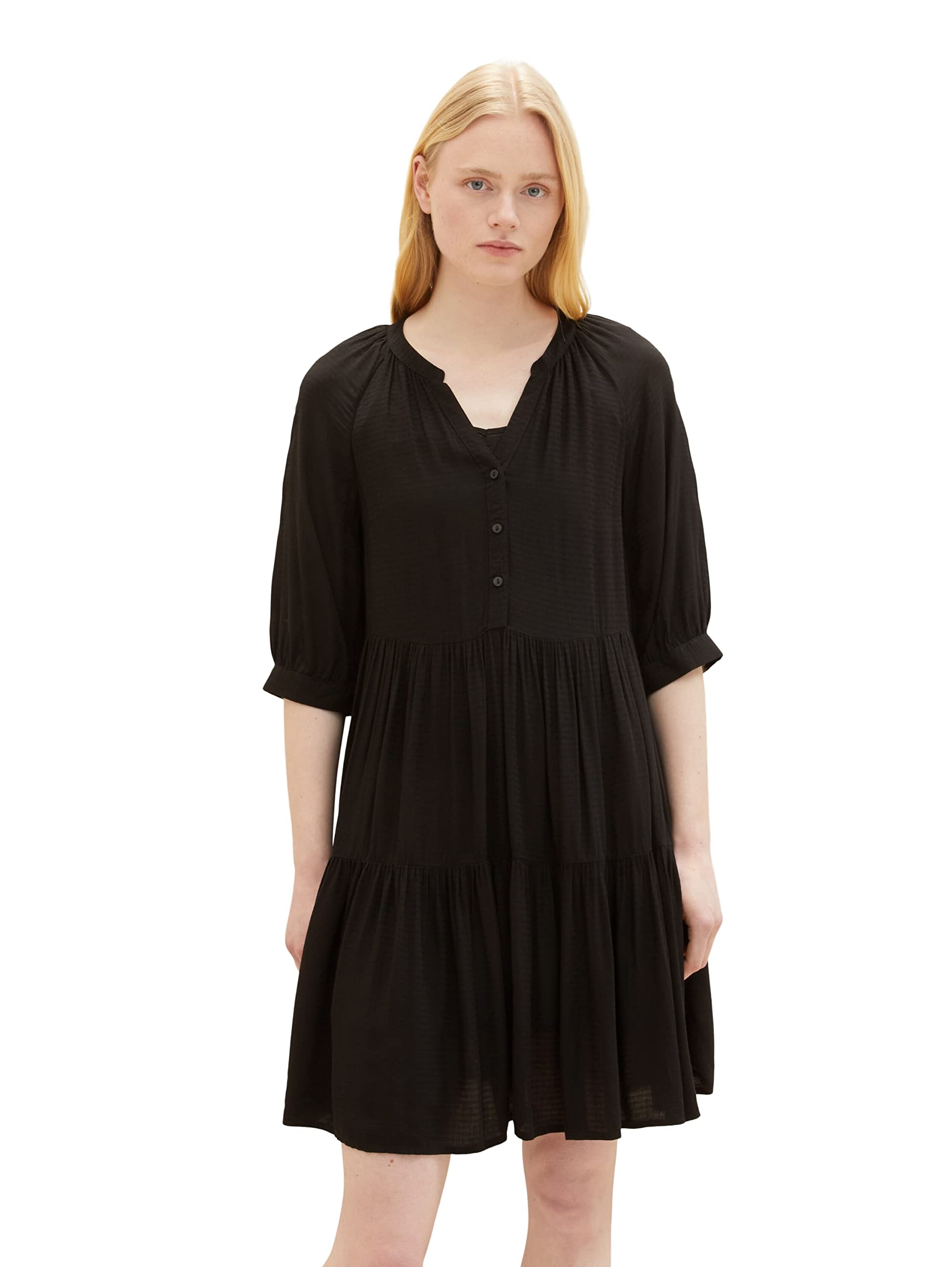 Tom Tailor Denim Ladies Dress 1035899, 14482 - Deep Black, X-Large