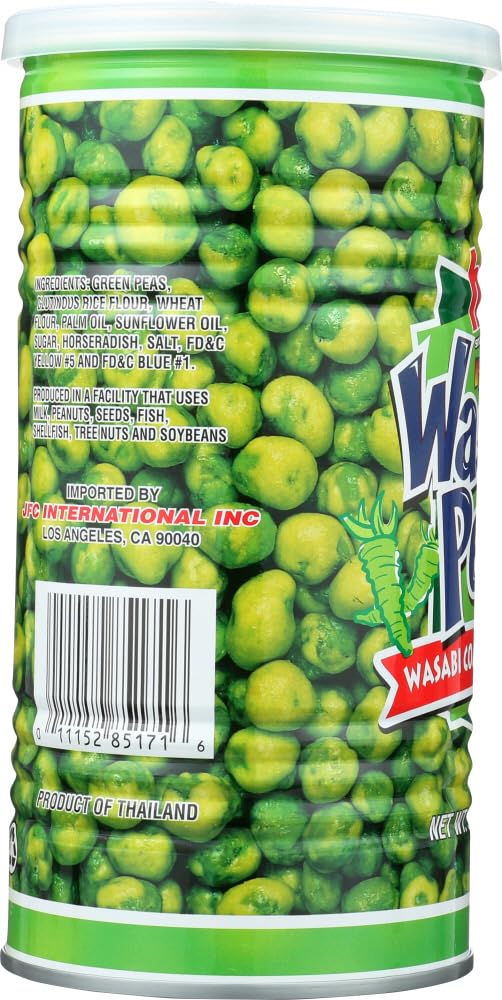 Hapi Hot Wasabi Peas, 9.9-Ounce Tins (Pack of 4) Home Grocery Product