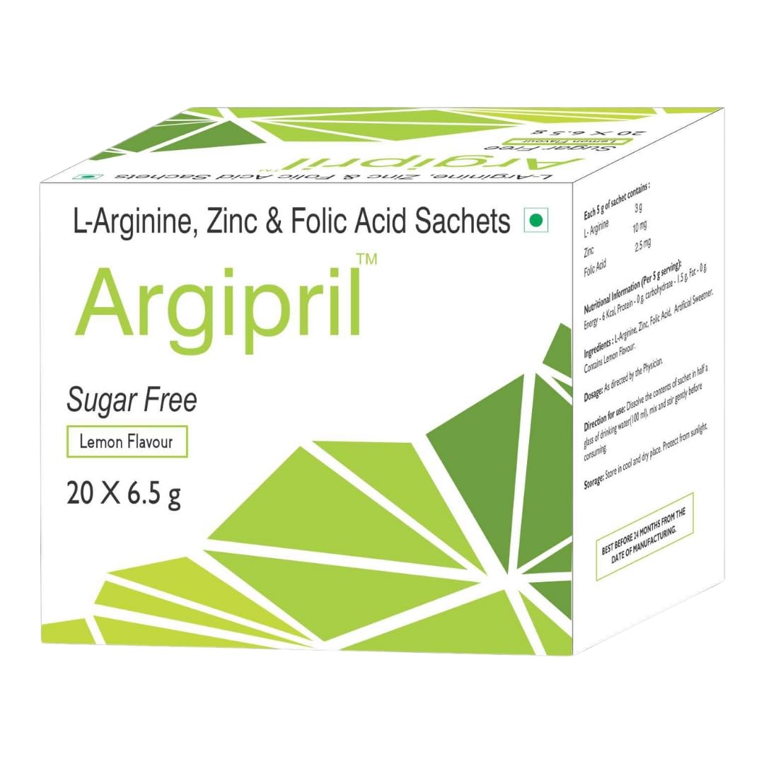 Biovencer Argipril with L-Arginine, Zinc & Folic Acid, | Sugar Free | Lemon Flavor | Pack of 20 Sachets | (B0D2HL1ZXY) Amazon Price History, Amazon Price Tracker