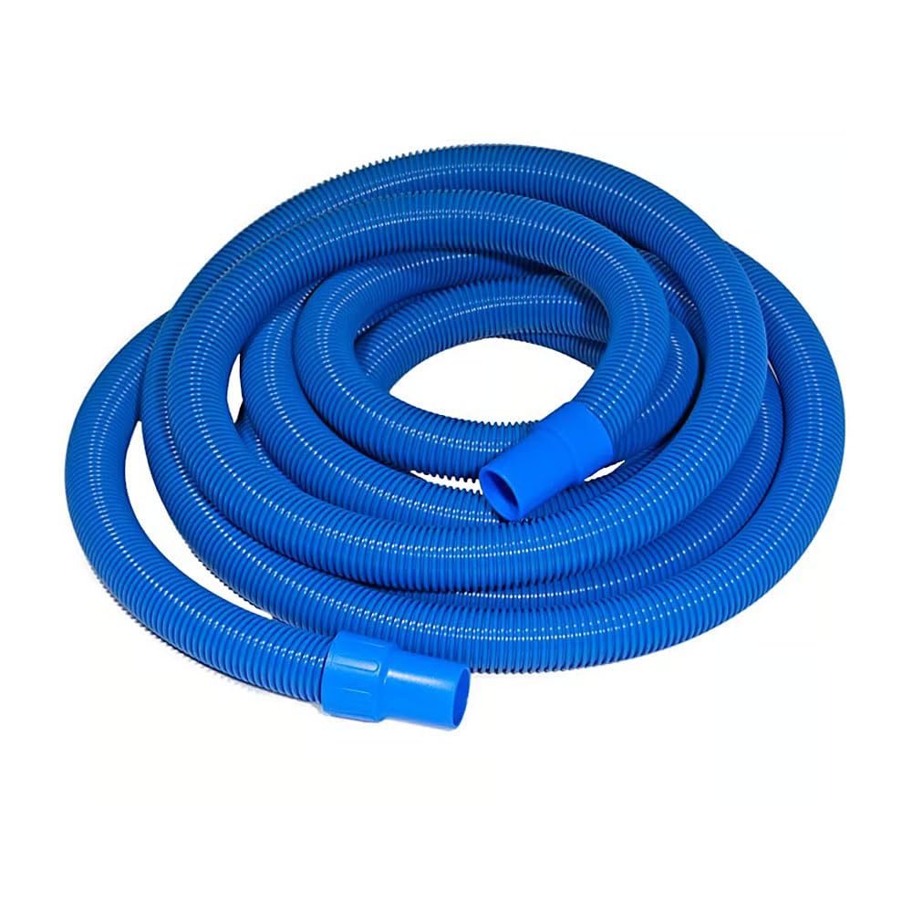 15 m Poolschlauch Ø 38 mm - Flexibler Schwimmbadschlauch mit 360° drehbarer Muffe - UV-beständig formstabil & trittfest - Perfekt für Poolpumpe und Bodensauger
