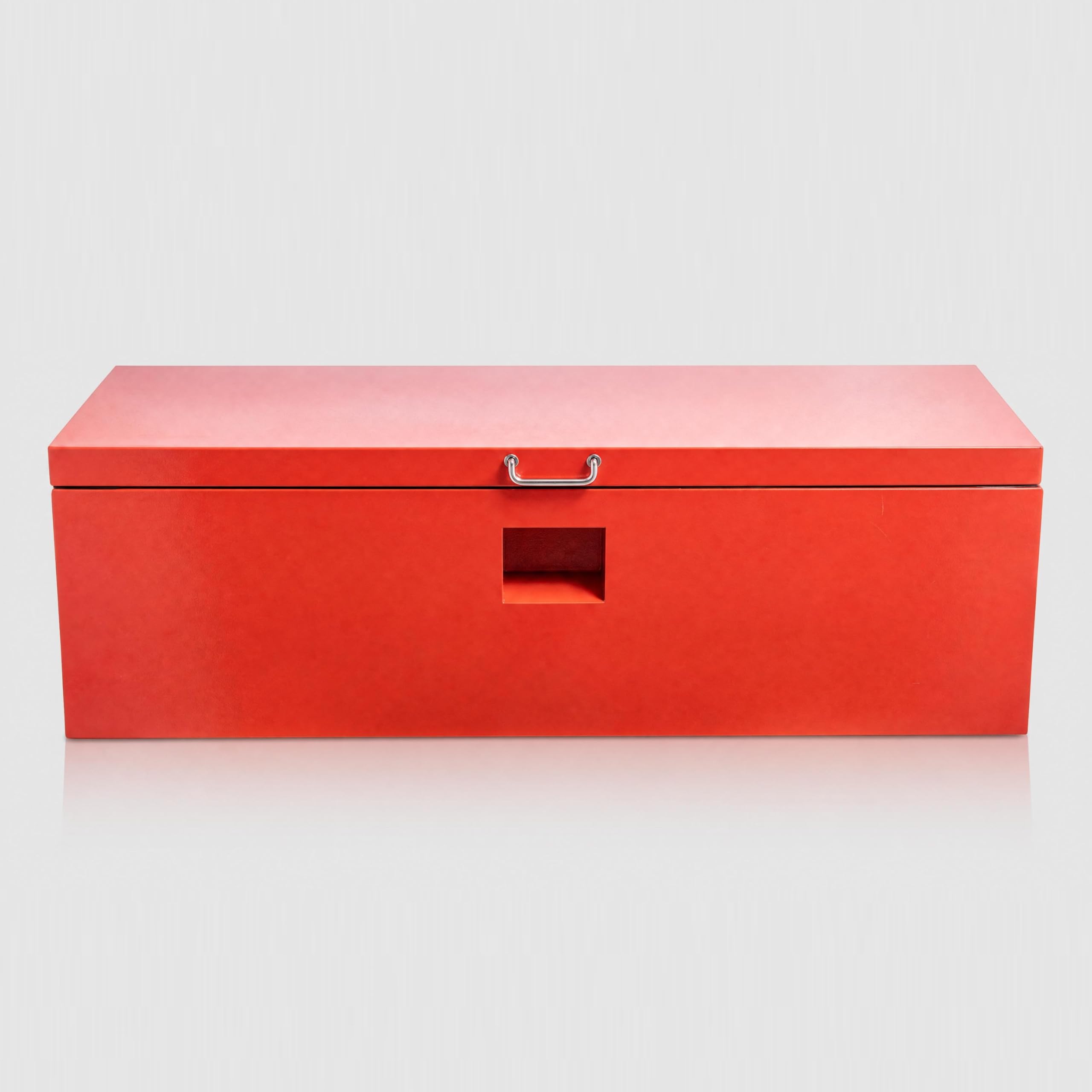Lockable Truck Bed Tool Box 30'' for Pickup, Heavy Duty Steel Truck Tool Box with Dual Lids, Weatherproof Powder-Coated Storage Box, Front Handle, 2 Side Lift Handles, 2 Gas Struts, Fits Truck Bed