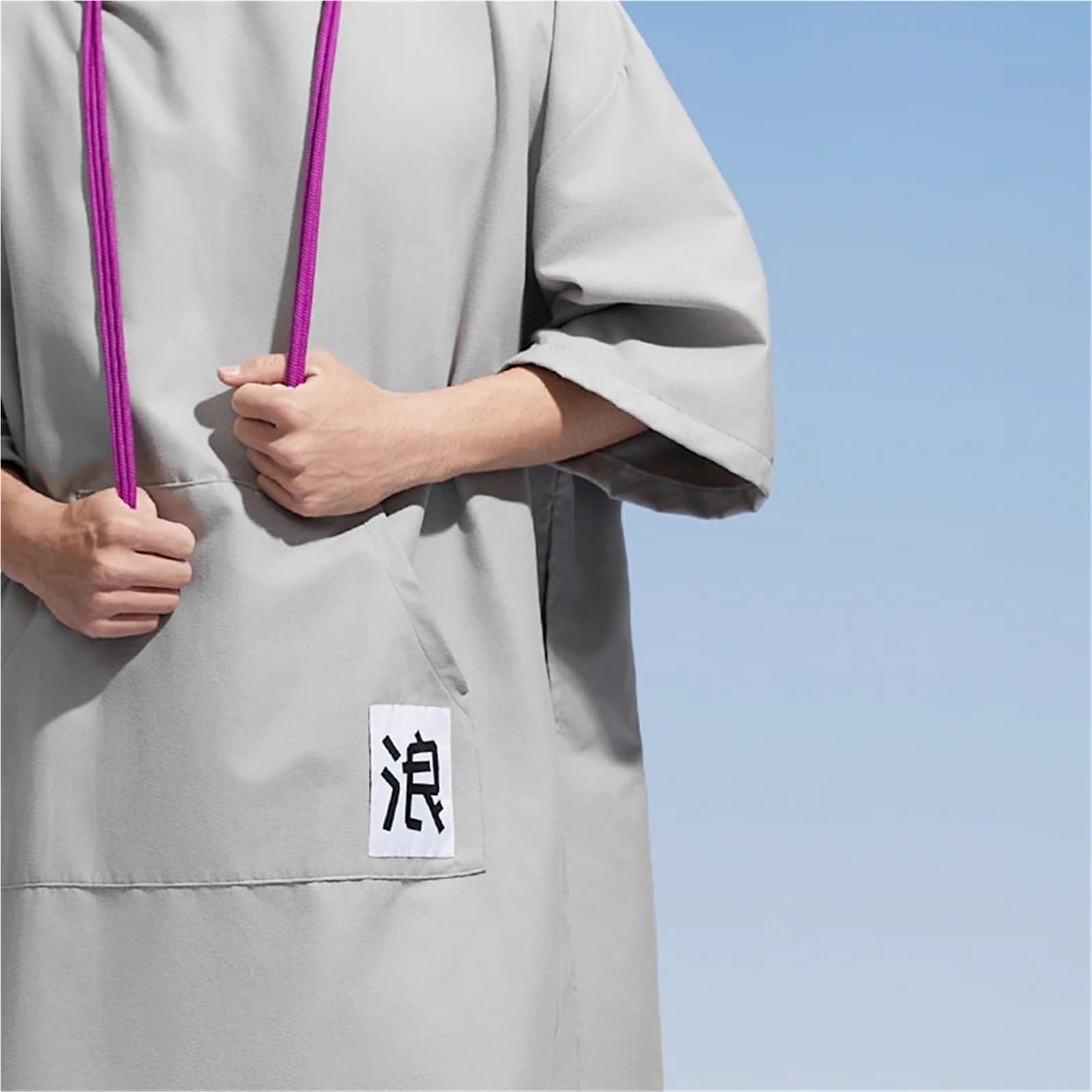 Poncho da surf, coperta ad asciugatura rapida, asciugamano nuoto, felpa con cappuccio, muta, mantello Poncho da Spiaggia