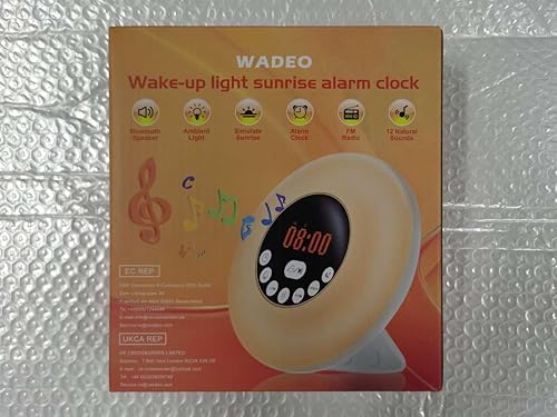Miniatura 8 de Reloj despertador con luz de amanecer para niños, adultos, personas que duermen con doble alarma, ayuda para dormir con 12 sonidos de naturaleza