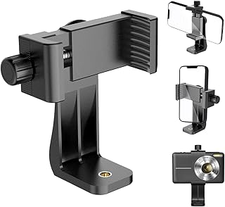 AYAPOUCE Tripod Phone Mount Holder, Smartphone Tripod Cell Phone Holder Mount Adapter Clip, Digtal Camera Bracket Selfie Lens Monopod Adjustable Ring Light for Camcorder,Compatible for Most Cellphones