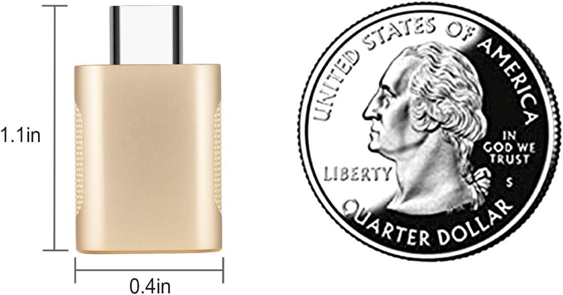 USB C to USB OTG Adapter, Thunderbolt 3 to USB 3.0 Adapter Compatible with MacBook Pro 2018 2017 2016, Microsoft Surface Go,Samsung Galaxy Note 8,S9,S10,Pixel3.Dell Xps and More Type-C Devices
