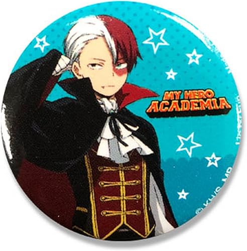 My Hero Academia S2 - Botón Todoroki Shoto Halloween 1.25", No es una piedra preciosa