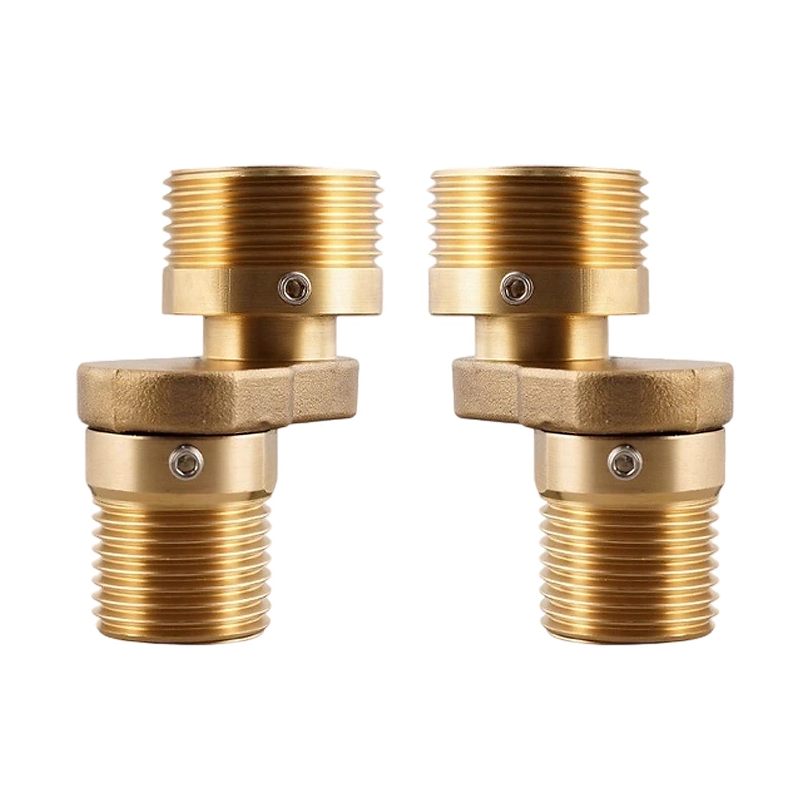 2Pcs Copper Angled Curved Foot Thickened Angles Shower Faucet Adapter Eccentric Screw Corner Replacement Parts Wall Mounted Shower Faucet Adapter