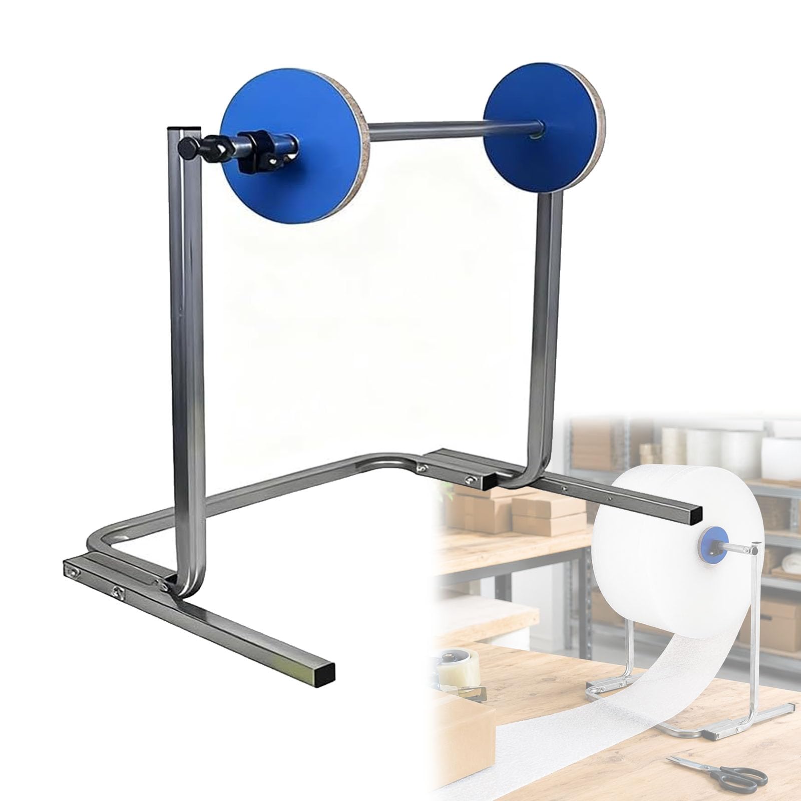 Luftpolsterfolien-Abrollerständer Vertikaler Polsterschaumhalter | Verstellbare Breite füR Verschiedene RollengrößEn Ideal füR Umzug und Transport Effiziente VerpackungslöSung(30cm/11.8in)