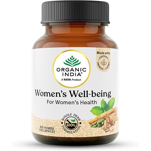 Organic India Womens Well Being 60 Veg Capsules