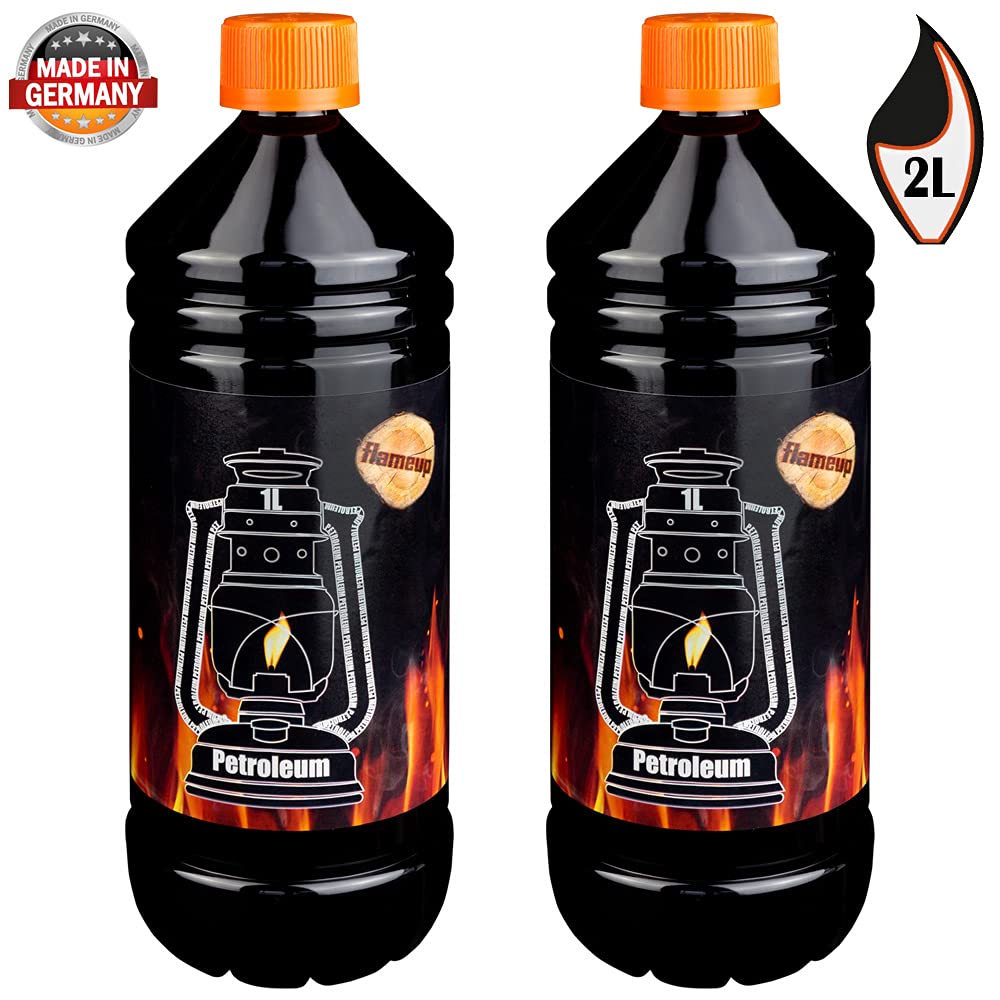 Cherosene Petrolio per riscaldamento a stufa a lampada a lampade a camino riscaldamento detergente 2 l Flameup
