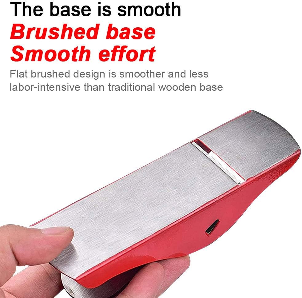 Mini Wood Planer 3-1/2 inch Adjustable，Mini Hand Planer for Woodworking, Block Plane, Small Hand Plane for Trimming, Wood Planing Machine,Carpenter DIY Model Making