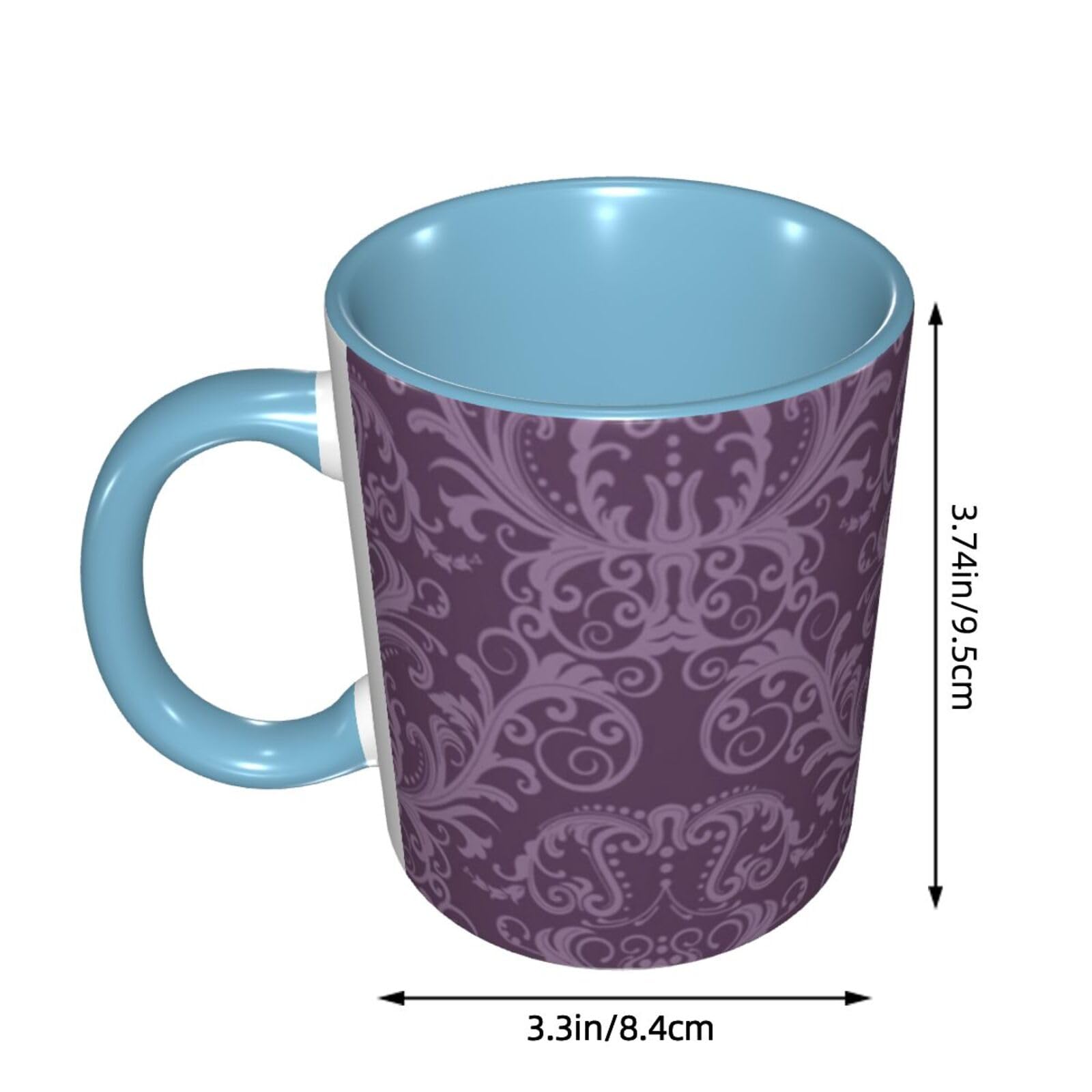 Awowee Mug à Café Hipster Coloré Memphis 80S 90S Abstrait Géométrique Moderne 325 Ml Tasse à Thé En Céramique Cadeau Idéal Ou Souvenir Pour La Famille, Les Amis Et Les Collègues