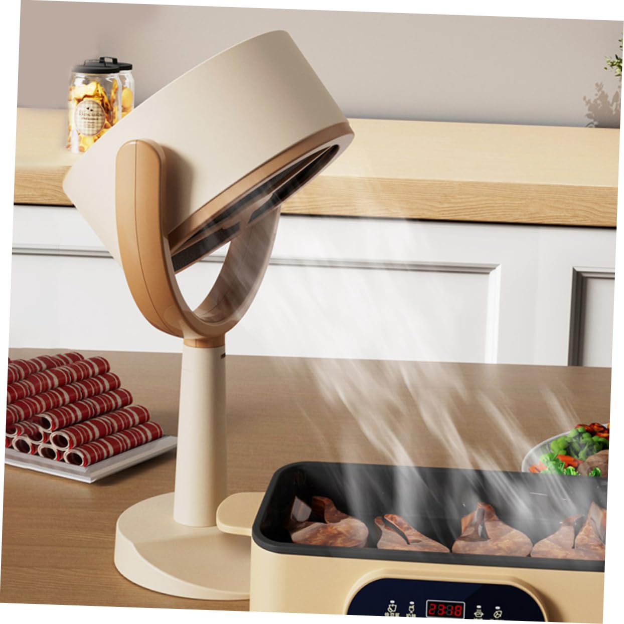 Mini Hotte Aspirante Portable Cuisine, Silencieuse, Réglage Angle