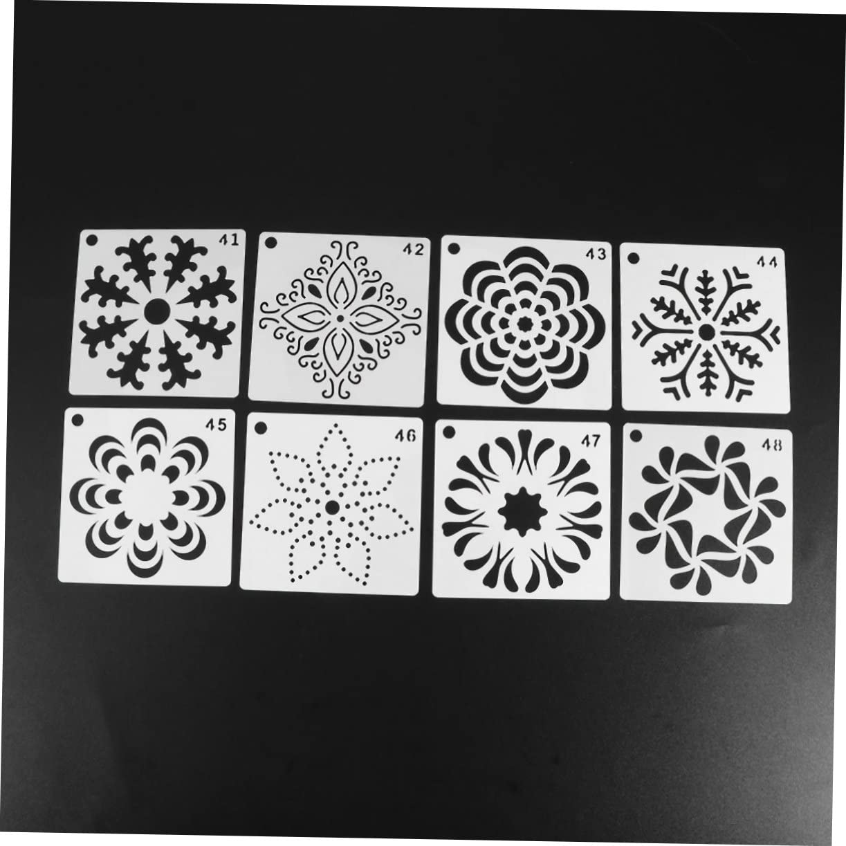 VILLCASE 112stücke Teiliges Mandala Schablonen Set Wiederverwendbare Malvorlagen Für Kreative Projekte Und Wandgestaltung Kunsthandwerk Schablonen Für Dekoration Und Malerei