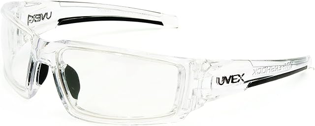 Uvex par Honeywell Verres de sécurité Hypershock, cadre clair avec objectif clair & HydroShield Revêtement anti-fog (S2970HS)