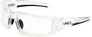 Uvex by Honeywell Hypershock Safety Glasses, Clear Frame with Clear Lens & HydroShield Anti-Fog Coating (S2970HS)